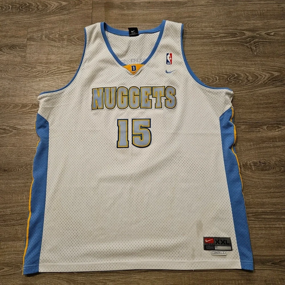 Vintage Nike Carmelo Anthony Denver Nuggets #15 Jersey Mens XXL +2 NBA Stitched